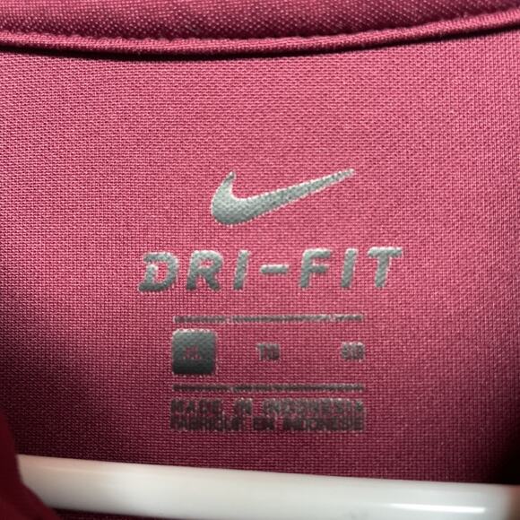 Nike Dri-FIT Short Sleeve Football Polo Men's XL Maroon 908414 Golf Tennis - Picture 4 of 8